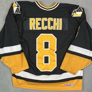 Vintage Pittsburgh Penguins Mark Recchi NHL Hockey Jersey #8 CCM Size Large